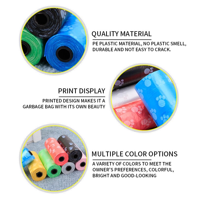 Disposable Pet Waste Bags storage bag Extra Thick and Strong Dog Poop Bags garbage bag Multi-purpose garbage bag