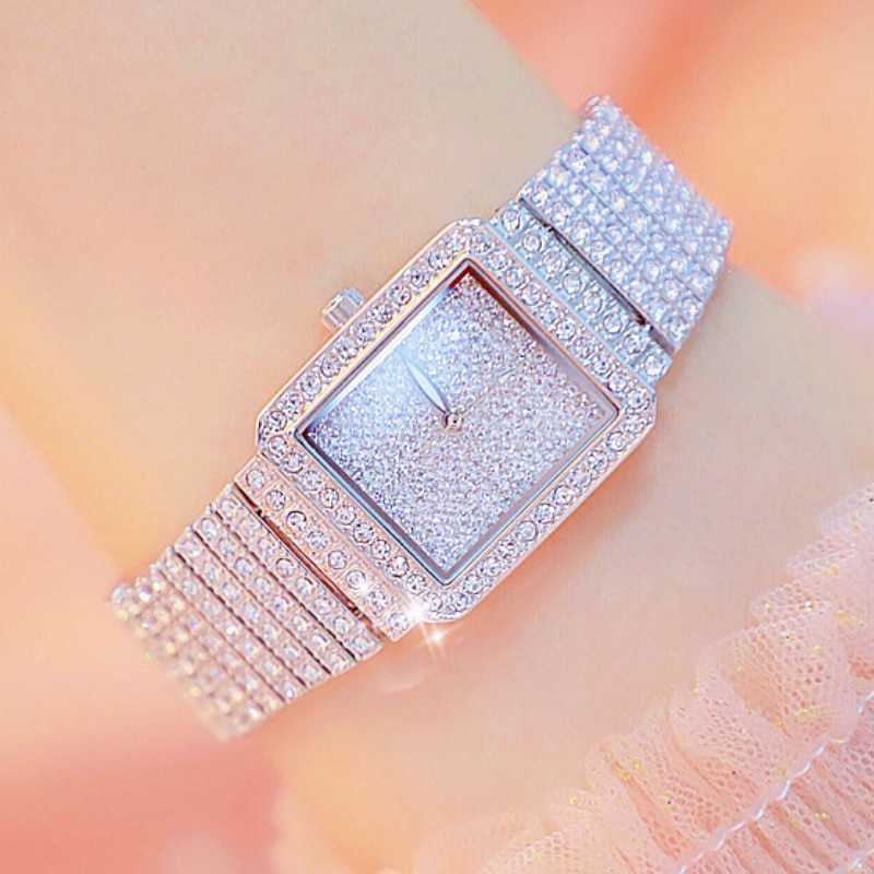 Verkoop horloge vol diamanten kristallen dameshorloge dameshorloges topmerken dames armbandhorloges goud zilver horloge