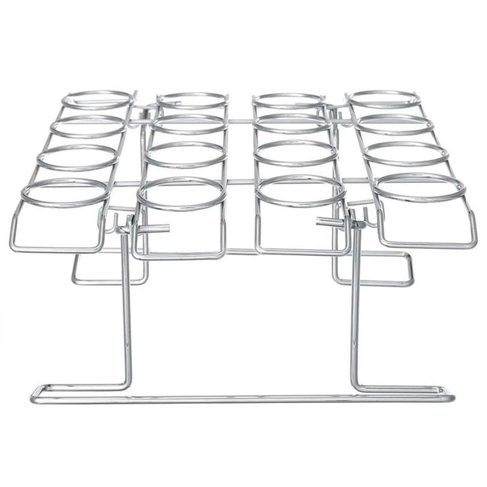 16 Hole Stainless Steel Ice Cream Cone Display Rack Stand Diy Ice Cream Cone Holders Baking Cake Cupcake Cooling Tray Holder