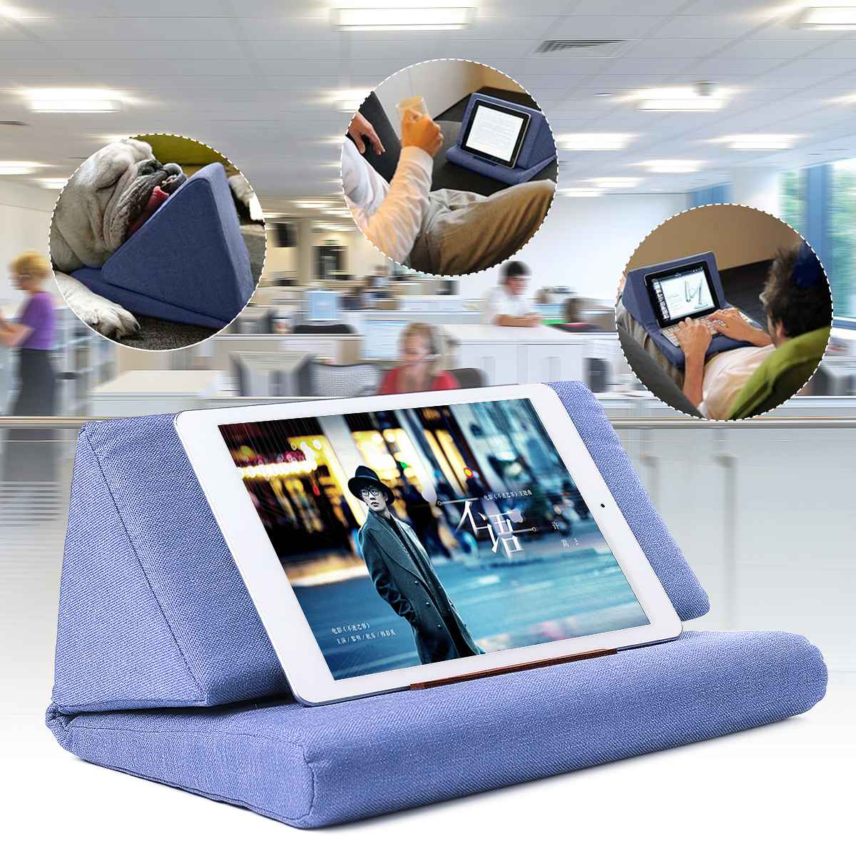 Multi-function Laptop Cushion Holder Colorful Lapdesk Tablet Stand Pillow Polyester Cutton PC Reading Bracket Pillow for ipad