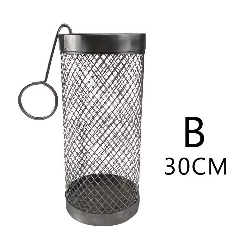 Rollender Grill korb Edelstahl Grill zylinder tragbare Outdoor-Grillz Stand Camping zubehör Kebab Küchen bedarf