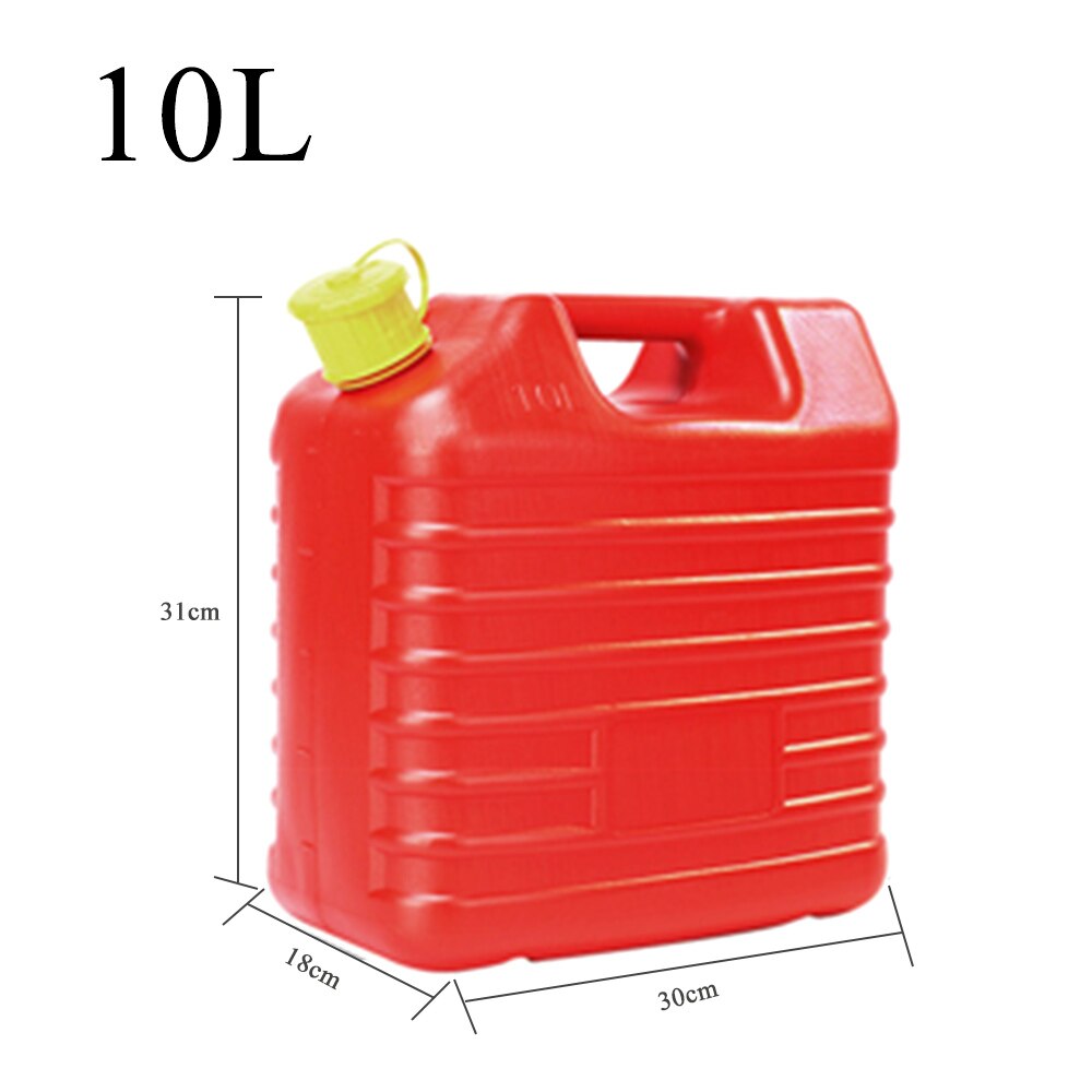 Tanque de combustible para motocicleta y coche, contenedor de gasolina de repuesto de 10L y 5L, a prueba de explosiones: 10L Tank with pipe