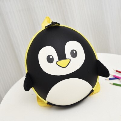 Kids 'Rugzakken Peuter Rugzak Schooltas 3D Leuke Animal Cartoon Pinguïn Schooltas Voor Meisjes Jongens: Black