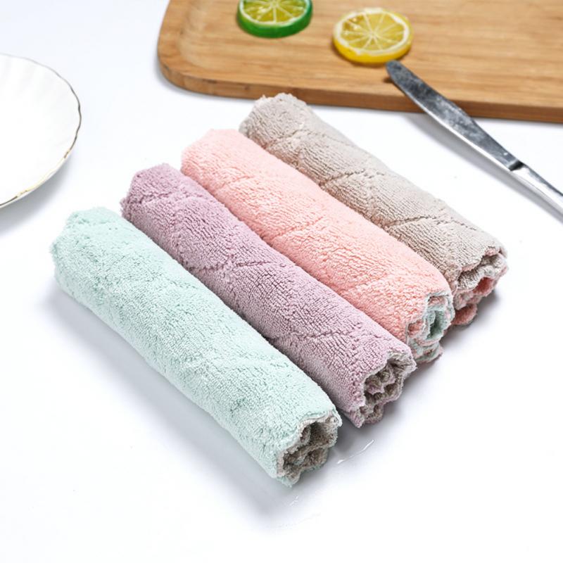 1 pc super absorvente pano de toalha de microfibra toalhas de cozinha pano de prato pano de limpeza panos de lavagem utensílios de mesa domésticos