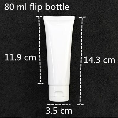 100 pcs Trasporto Libero 50 100 120 150 200 g Bianco Imballaggio di plastica Tubo Bottiglia di Vibrazione Tappo di Gel crema lozione contenitore vuoto di tenuta
