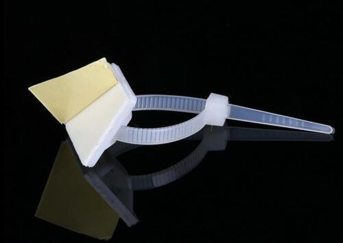 ADHESIVE CABLE TIE MOUNT CLIP 0.78 INCH ZIP TIE HOLDER WALL INSTALL