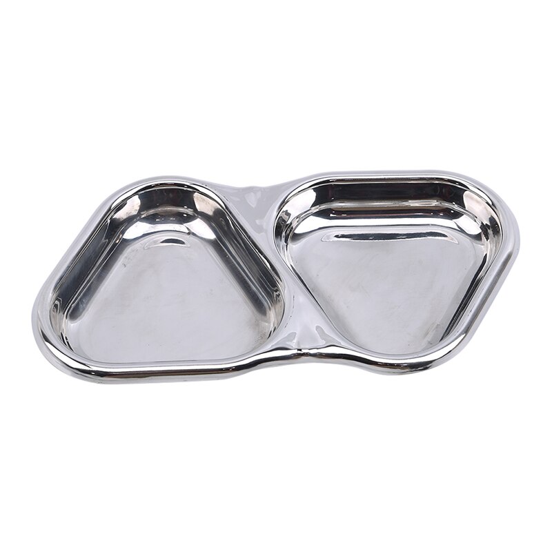 Rvs Ultralight Camping Kookgerei Keukengerei Outdoor Servies Set Wandelen Picknick Plaat Kruiden Gerecht Saus Dip Gerechten: silver triangle