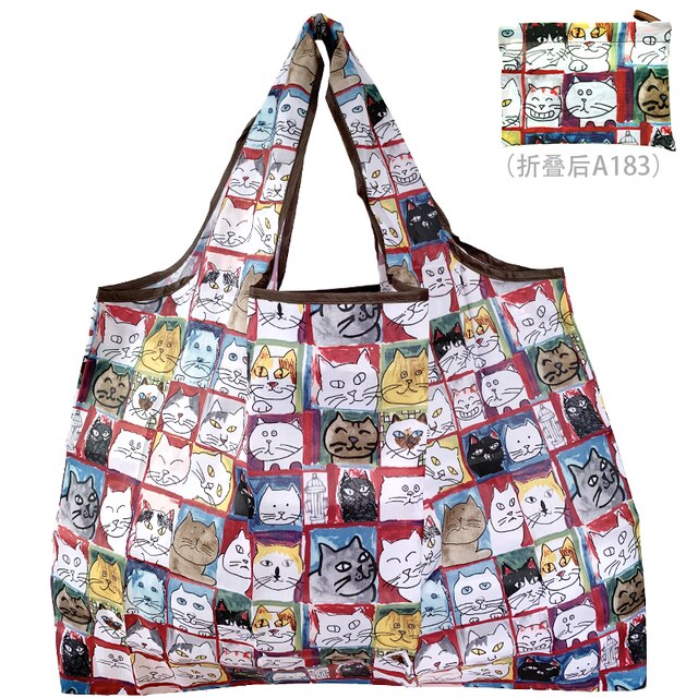 Machine Wasbaar Recyclebaar Boodschappentassen Herbruikbare Opbergzakken XL50 £ Cartoon Tassen Verdikte Nylon: 51027