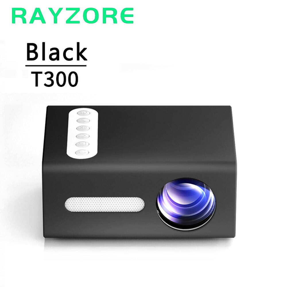 T300 led miniprojektor 320 x 240 piksler usb bærbar proyektor hjemmemediespiller barn vs  yg300 projektor
