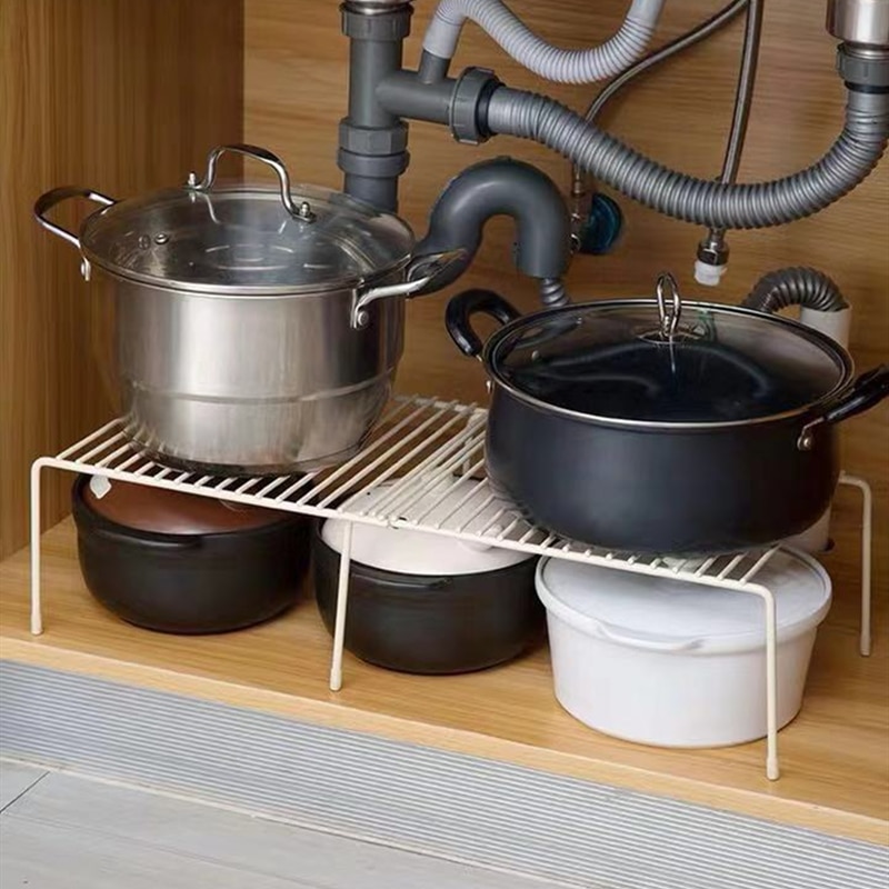 Estante de almacenamiento de cocina ajustable armario de cocina organizador de cocina de estante organizador de zapatos de armario Organizadores de ahorro de espacio