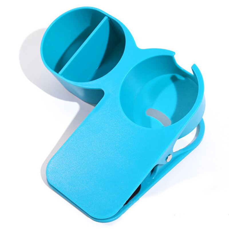 Opbergrek voor op kantoor, klem, tafel, bureau, flessenrek, organizer voor drankjes, tafelklemmen, bekerhouders voor water: Blauw