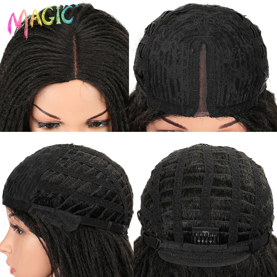 Magic Hair-Peluca de cabello sintético para mujer negra, cabellera artificial de 26 pulgadas con trenzas de ganchillo, estilo Dread Jumbo, pelo largo