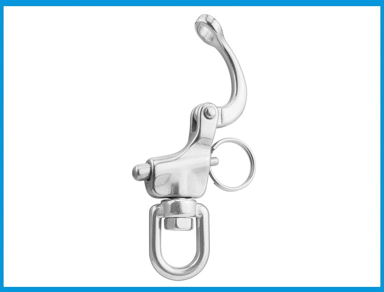 316 Stainless Steel Swivel snap Shackle Quick Release Boat Anchor Chain Eye Shackle Swivel Snap Hook for Marine Architectural