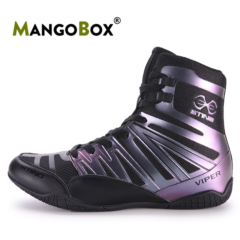 Spring Man Boxing Shoe High Top Sneakers Men Breathable Big Boy Wrestling Boots Anti-Slippery Pro Wrestling Shoe for Men