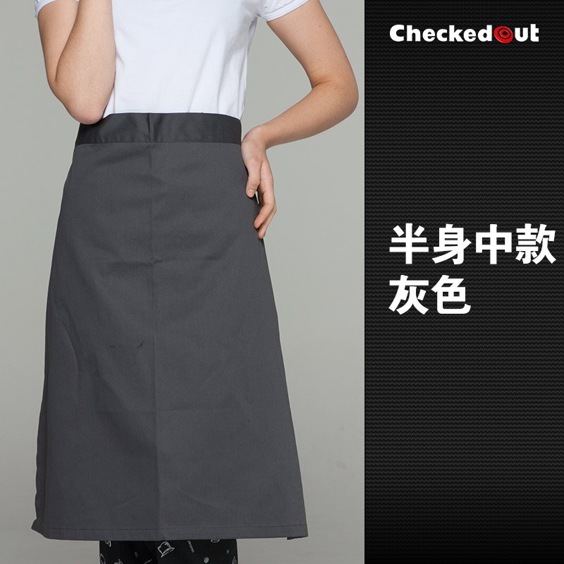 Restaurant chef schort diverse kleur koffie bar serveerster schort huishouden schort: dark grey
