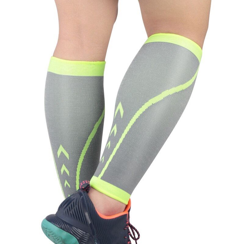 One-legged Knit Soft And Comfortable Compression Non-slip Pain-relieving Riding Leg Sleeve Elastic Breathable: Gray / XL