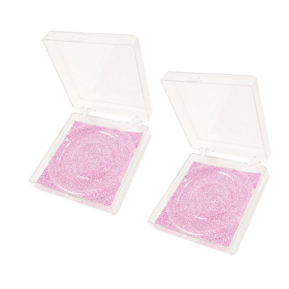 100 stuks kristallen doosje met ronde onderkant, wimpers, transparant, ronde/vierkante doosje met onderkant, nepwimpers doosje met onderkant