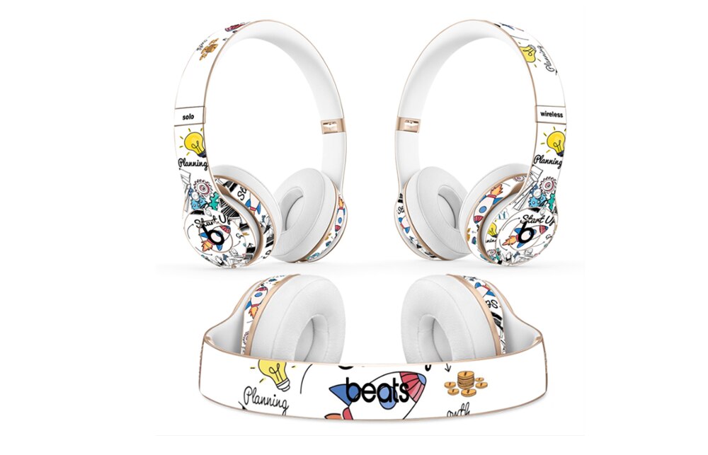 Protective Skin Sticker for Beats Solo 2 3 Headset Wrap Cover Universal Vinyl Decal Skin for Beats Solo 3 Wireless Headphone: TN-Solo2-1082