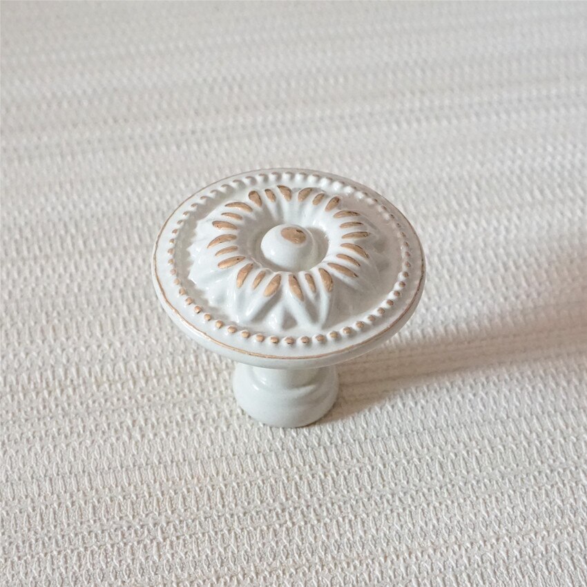 2.5'' White Gold Dresser Pulls Chic Drawer Knobs Pull Handles French Cupborad Pull Handles Kitchen Cabinet Handle Knob 64mm
