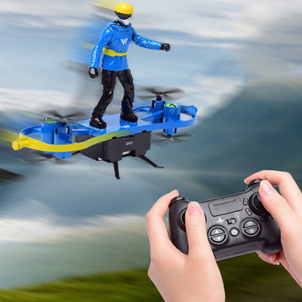 Mini Four Axis Aircraft Multi Function Aerial Skateboard Special Effects Roll Remote Control Aircraft