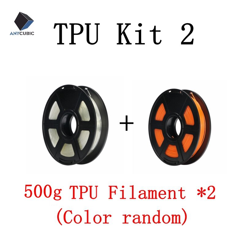 ANYCUBIC TPU Filament Kit For 3D Printer 1.75mm Flexible Color Optional 500g/Roll Rubber Consumables 3D Printer Material Kit