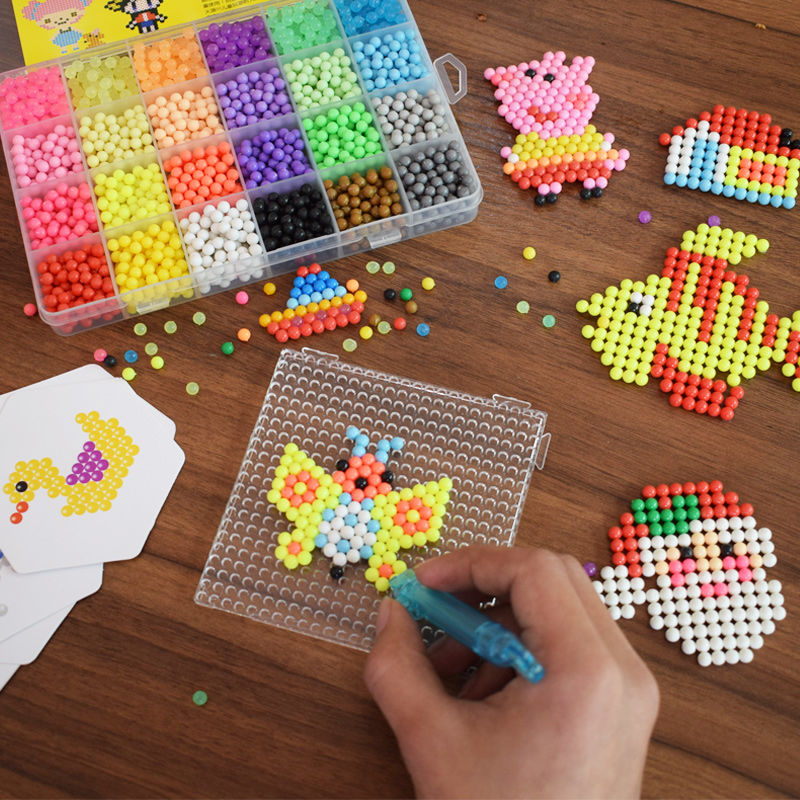 DIY-Perlen-einstellen, Perlen-Werkzeug, Kreativität, magische Wasserperlen, Stecktafel, Kunst und Handwerk für freundlicher, Spielzeug, Mädchen, freundlicher, , 5, 7, 10 Jahre