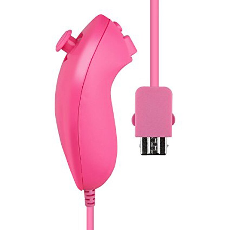Nunchuck Game Controller For Nintendo Wii Game Controller Joystick Gamepad For Wii Gaming Accessories: Pink