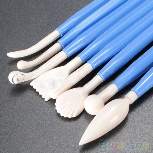 8 Pcs/1 Set Flower Plunger Cutter Sugar craftes Fondant Cake Mold Decorating Tools