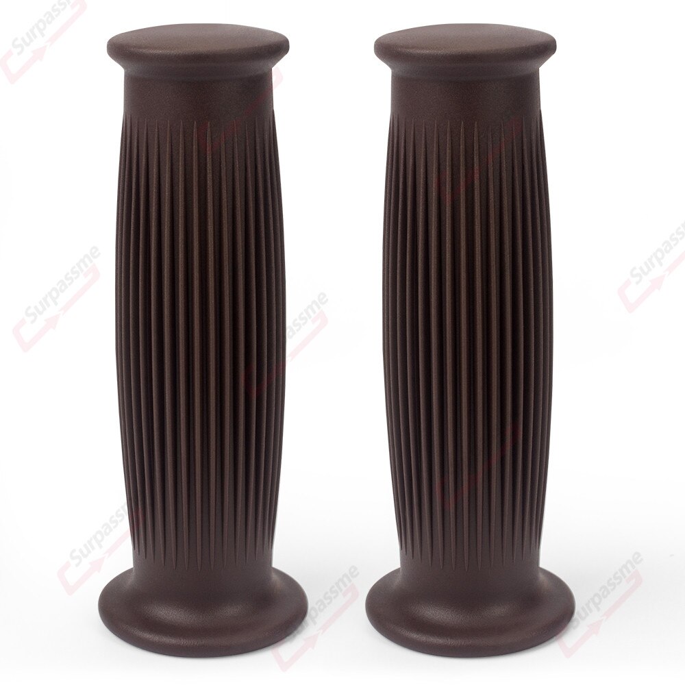 7/8 &quot;22mm 24mm Motorrad Lenker Griffe Gummi Gel nicht Unterhose Moto-Cross Griff Griffe Bremse Drossel Griffe Motorrad zubehör: dunkel Braun