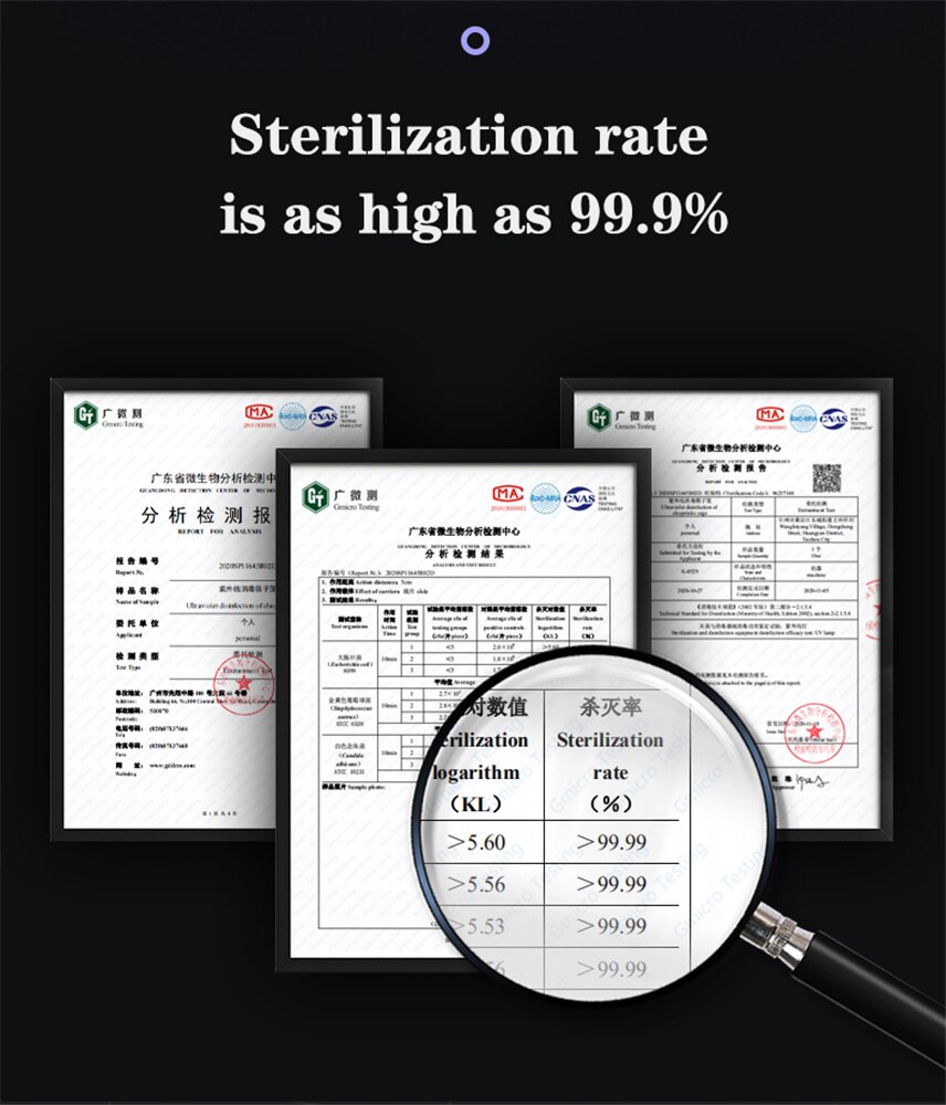 UVC Sterilizer Portable UV Sanitizer Box Disinfection Case Cleaner