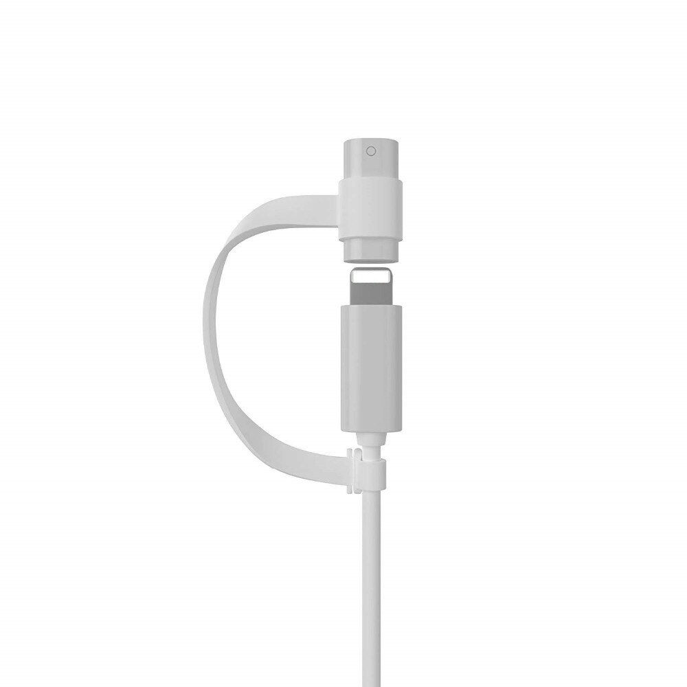 1pcs White Connector For Apple Pencil Lightning Cable Charging Adapter and Tether for iPad Pro Female to Female Connector
