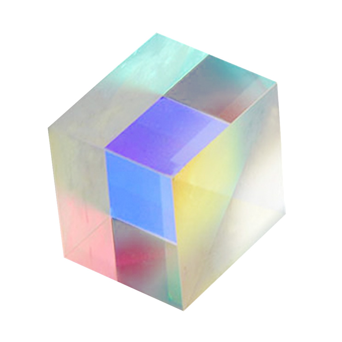 Prisme en Cube enseignement du verre optique, prisme de 15*15*15MM le spectre lumineux à Triple physique