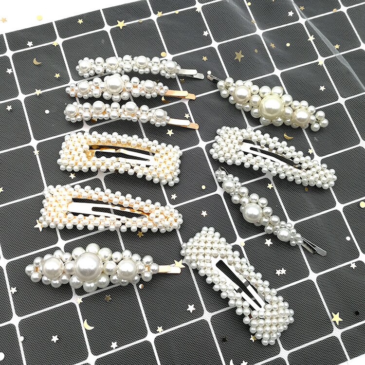 pearl hairpin ladies simple hairpin Korean hairpin hair accessories headdress styling accessories