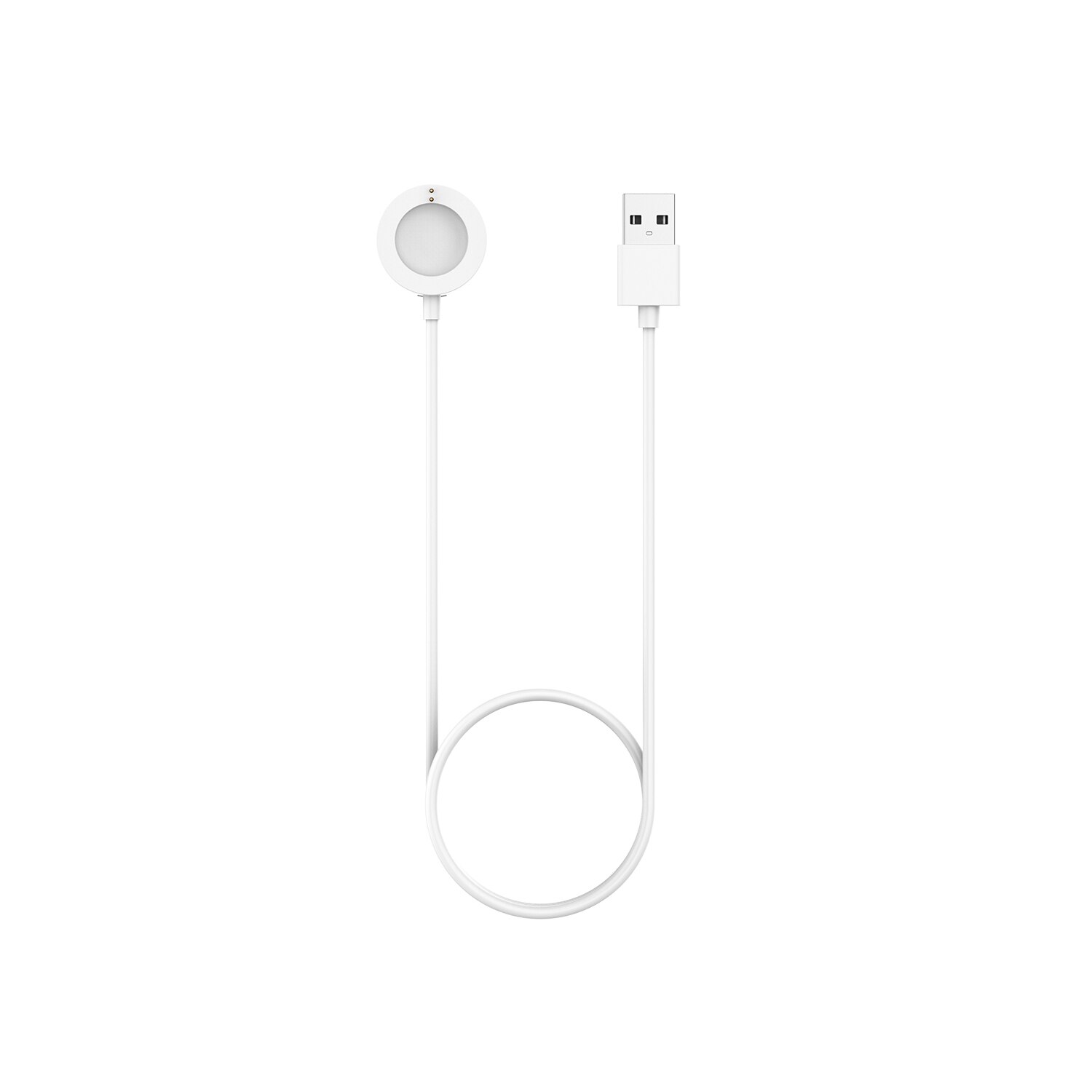 AKBNSTED 1M USB magnetisch Schnelle Ladung Ladegerät Dock Für Fossil Gen 4/Gen 5/Emporio Armani/skagen Falster 2 Uhr Ladekabel: WEISS