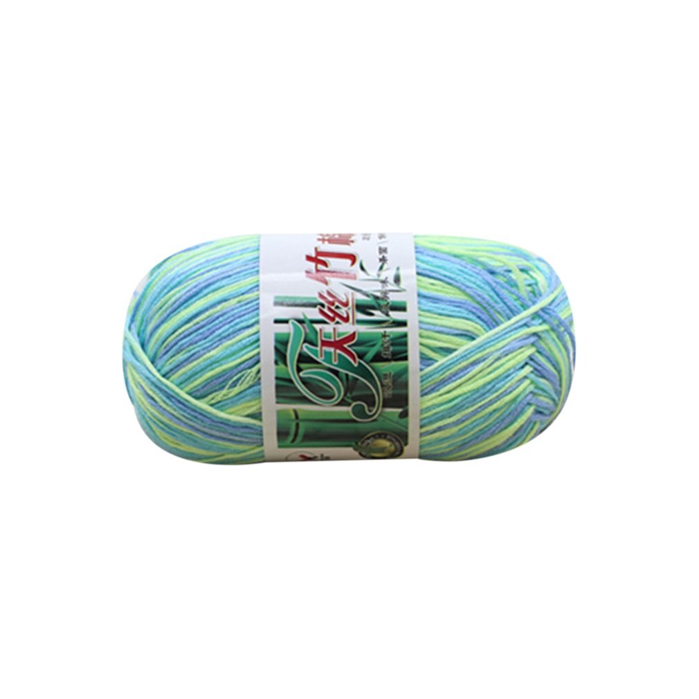 Doux Tencel fil Multi brin fil à tricoter à la main fil Crochet bébé fil laine tissé bambou coton soie ligne tricots: blue green