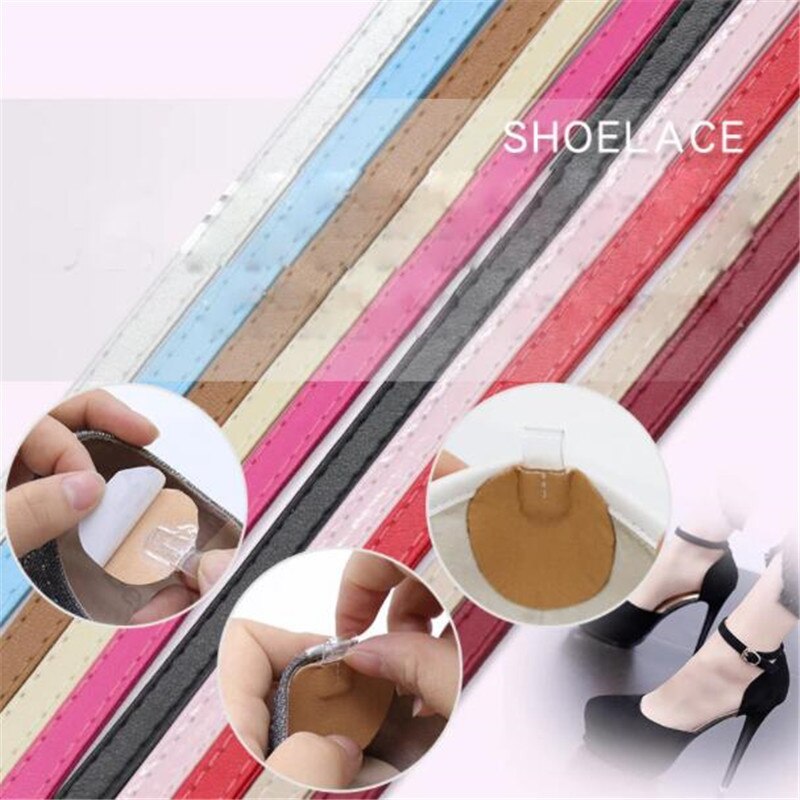 1 paio di lacci regolabili alla moda per tacchi alti cintura per scarpe caviglia che tiene le donne allentate fascio antiscivolo lacci cinturini cinturino