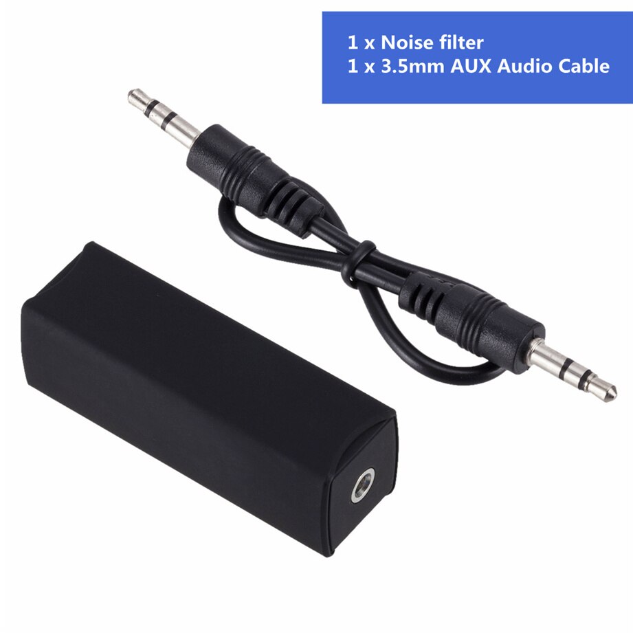 Linea di altoparlanti Grwibeou 3.5mm Aux filtro antirumore Audio isolatore di rumore ad anello di terra elimina per impianto Audio Stereo per auto Stereo domestico: Default Title