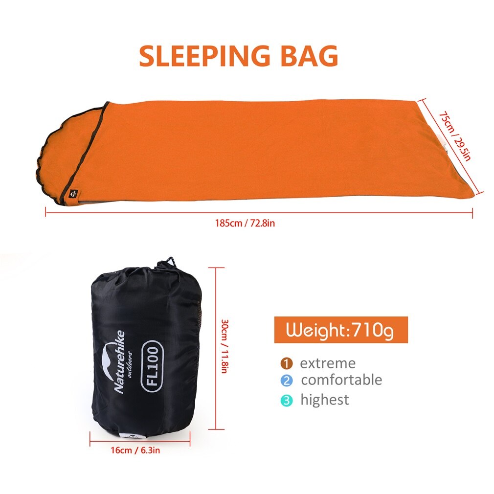 Envelop Soort Slaapzak Ultralight Multifunction Draagbare Outdoor Camping Slaapzakken Reizen Wandelen Apparatuur 2 Kleuren