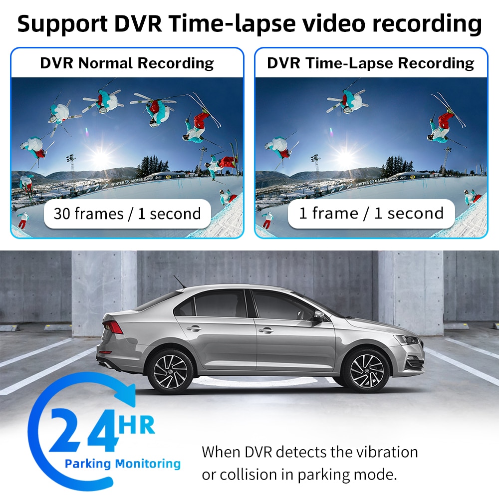 Deelife OBD2 Hardwire Kit for Car DVR Mirror Camera Dash Cam Parking Guard Cable 12V 24V to 5V Mini Micro USB Hard Wire