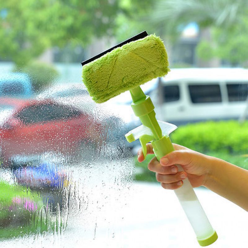 Water Brush Window Glass Cleaner Double-sided Multifunction Spray Wiper Washing Brush For Easy Operation Temperament