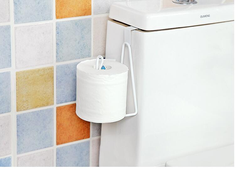 Portaherramientas de hierro con puerta trasera, toallitas de papel para Baño