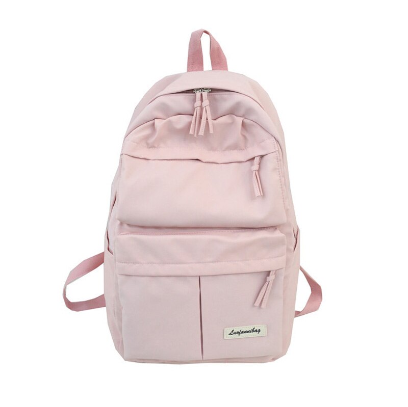 Mochila HOCODO, mochila escolar de Nylon resistente al agua para estudiantes y adolescentes, mochila con múltiples bolsillos, mochila de viaje de alta capacidad: Pink / 29cm x15cm x40cm