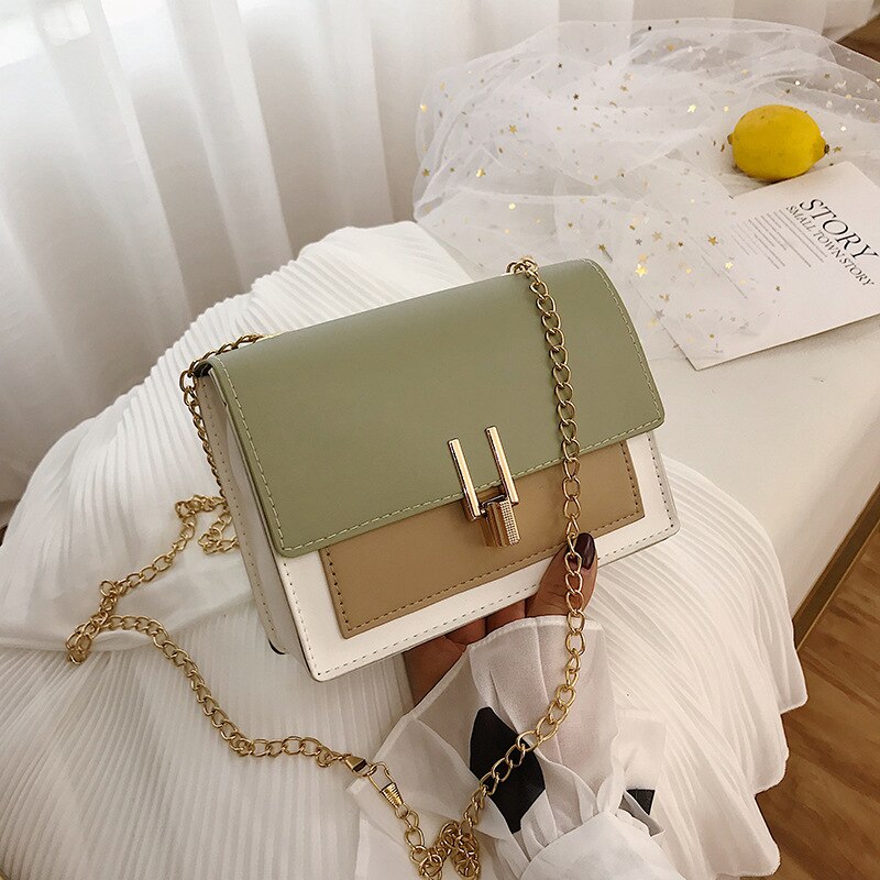 Small Flap Crossbody Bags for Women Summer PU Leather Shoulder Messenger Bag for Girl Handbag Bolsas Ladies Phone Purse: Green