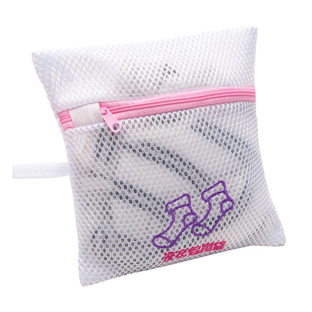 Clothes Washing Machine Laundry Bra Aid Sock Mesh Net Wash Bag Pouch Basket 5 Sizes: For Socks