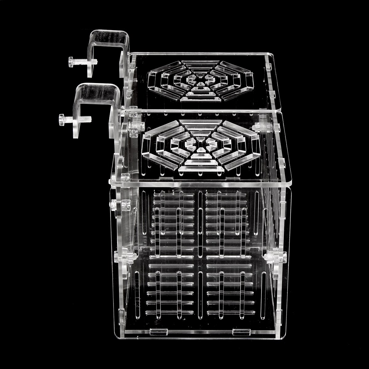 Hook Type Acrylic Aquarium Baby Betta Fish Tank Breeding Box Hatchery Isolation Cage House Aquatic Pet Supplies Transparent