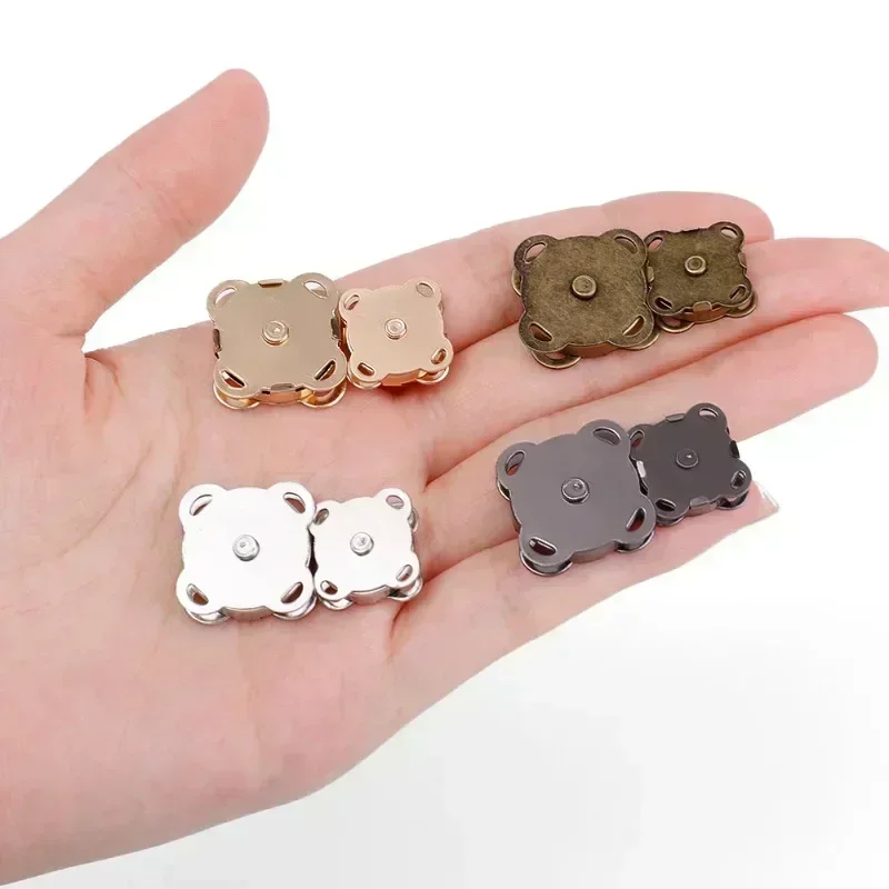 1/10 zestawów zapięcia zatrzaski montażowe magnetycznych guziki torebka torebka portfel torby rzemieślnicze części Mini adsorpcyjna klamra 14/18mm sprzedaż hurtowa
