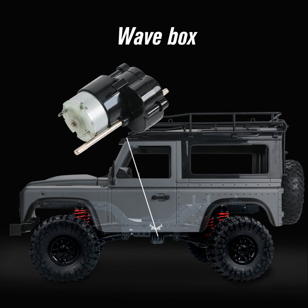 2.4G Four-wheel Drive Climbing Vehicle 4WD Rechargeable Battery Crawler 1/12 LED Lights Vehicle Off Road RC Car