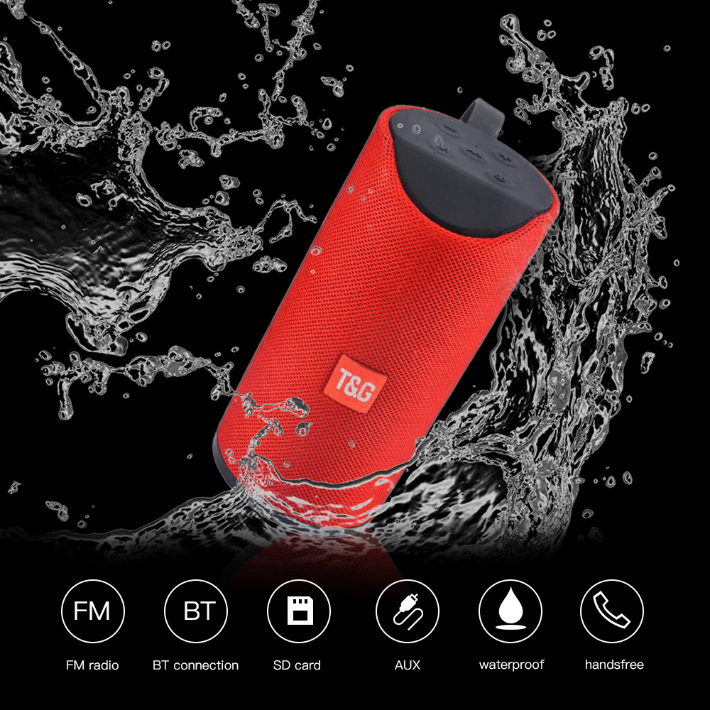 Tg Draagbare Bluetooth Speaker Outdoor Waterdichte Draadloze Speaker Mini Sound Kolom 3D 10W Stereo Muziek Surround Sound Bass Box