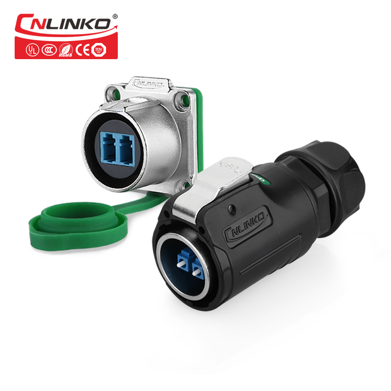 Cnlinko Waterproof IP67 m24 Cable Fast Install Plastic LC Fiber Optical Quick Assembly Connector for Fiber Optic Equipment: Default Title
