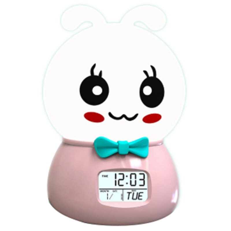 Press Sensor LED Night Light Multi-Function Smart Alarm Clock Bluetooth Speaker USB LED Night Lamp Pat Light Children Kids Chris: Default Title